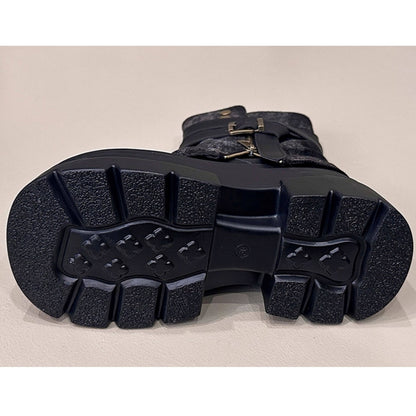 Platform midi boots D0144