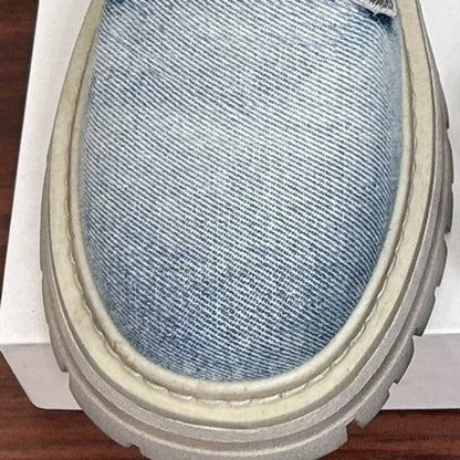 High cut denim boots D0158