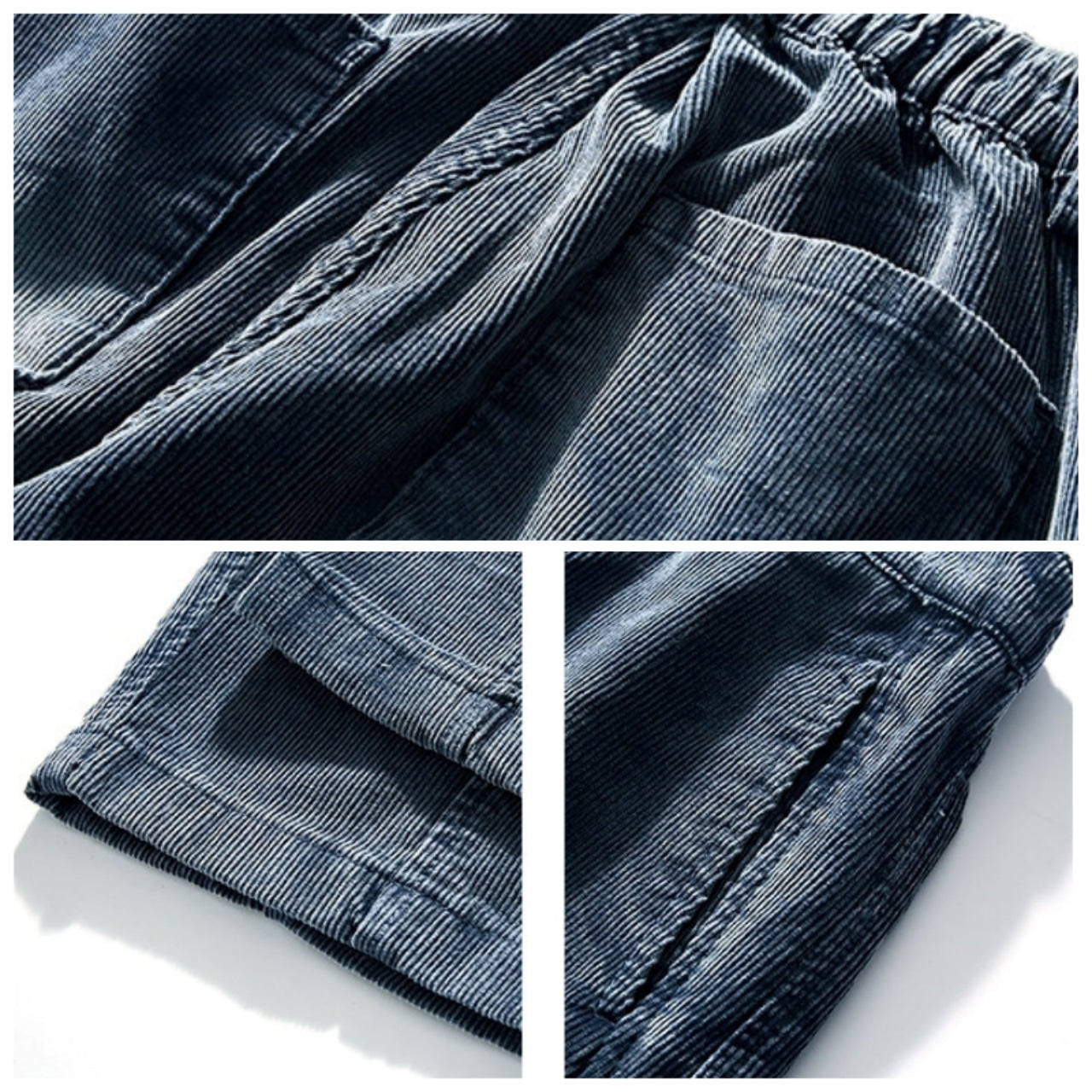Corduroy straight pants D0152