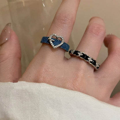 Denim ring set D0160