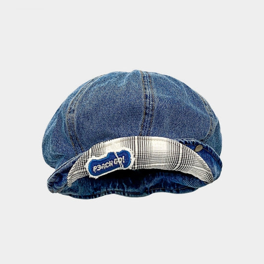 Denim beret D0165