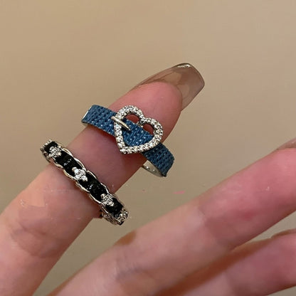 Denim ring set D0160