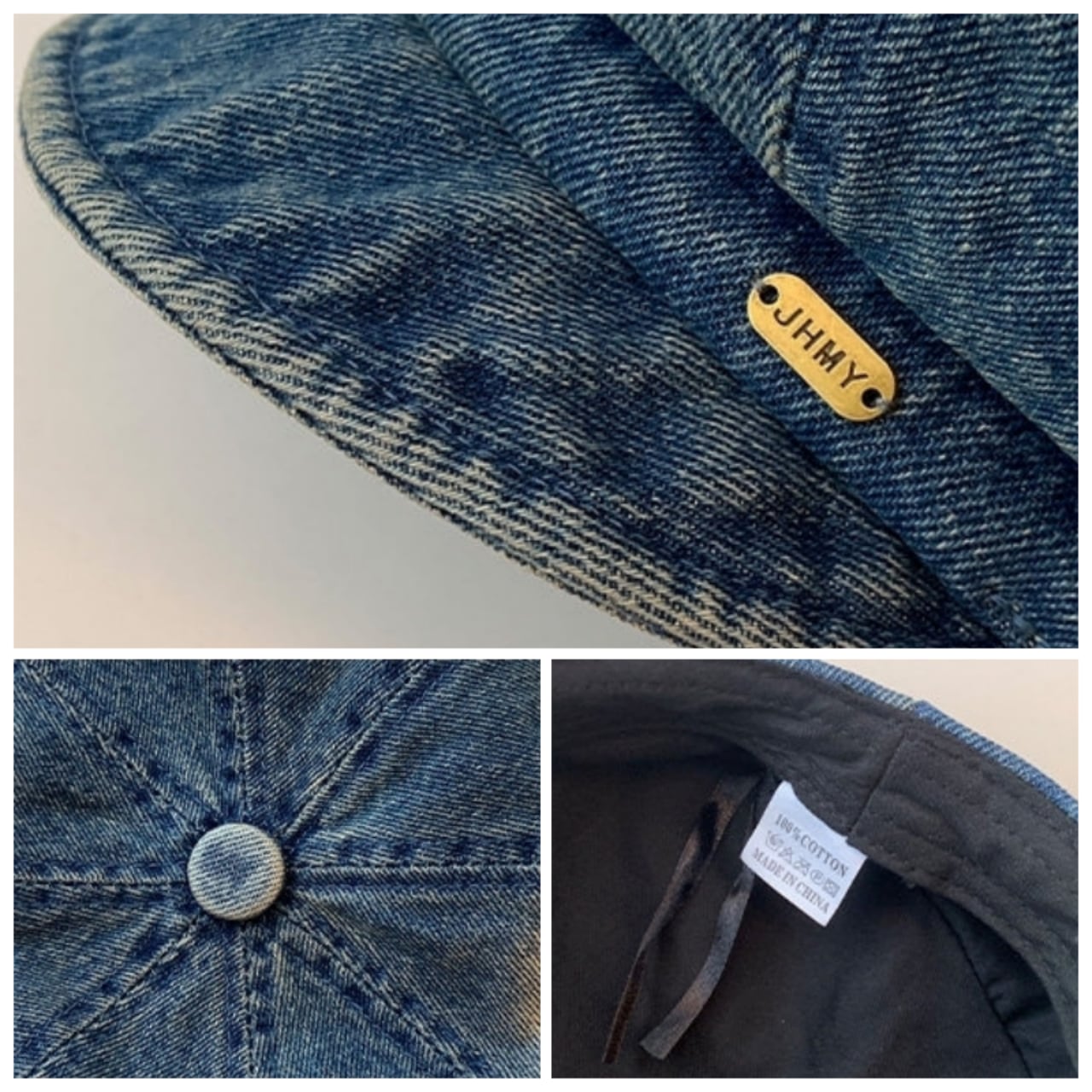 Denim newsboy cap D0167