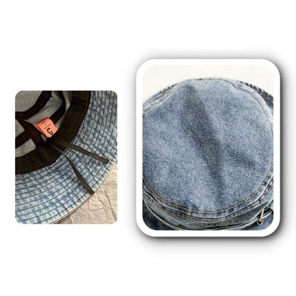 Washed denim hat D0166