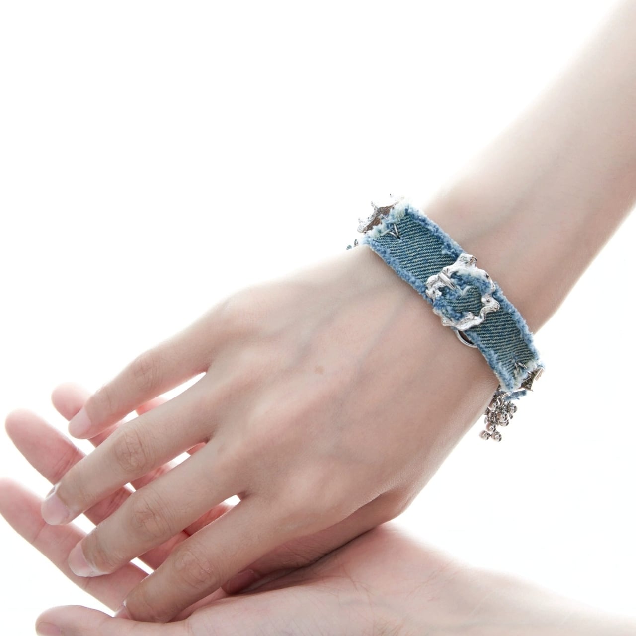 2WAY denim choker necklace D0162