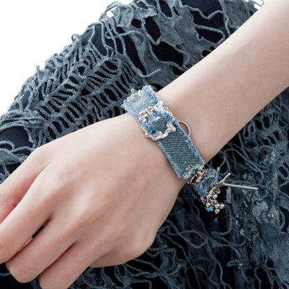 2WAY denim choker necklace D0162
