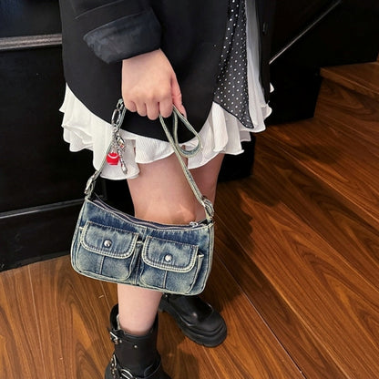 Denim shoulder bag D0171