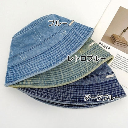 Denim bucket hat D0163