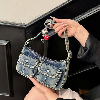 Denim shoulder bag D0171