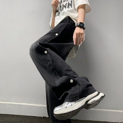 Loose straight denim jeans D0209
