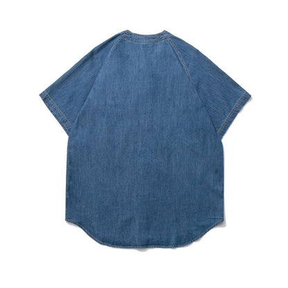 Baseball denim shirt D0208