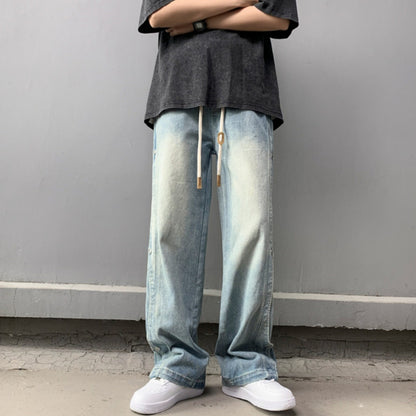 Loose straight denim jeans D0209