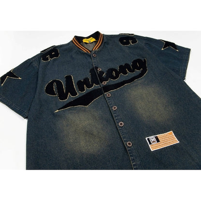Sporty denim shirt D0207