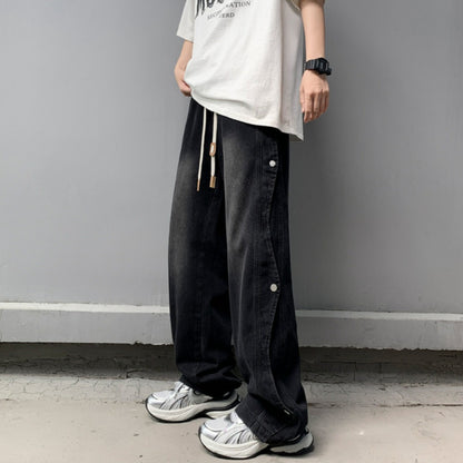 Loose straight denim jeans D0209