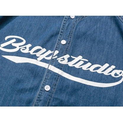 Baseball denim shirt D0208