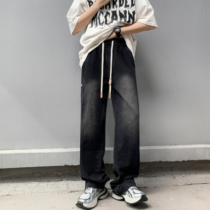Loose straight denim jeans D0209