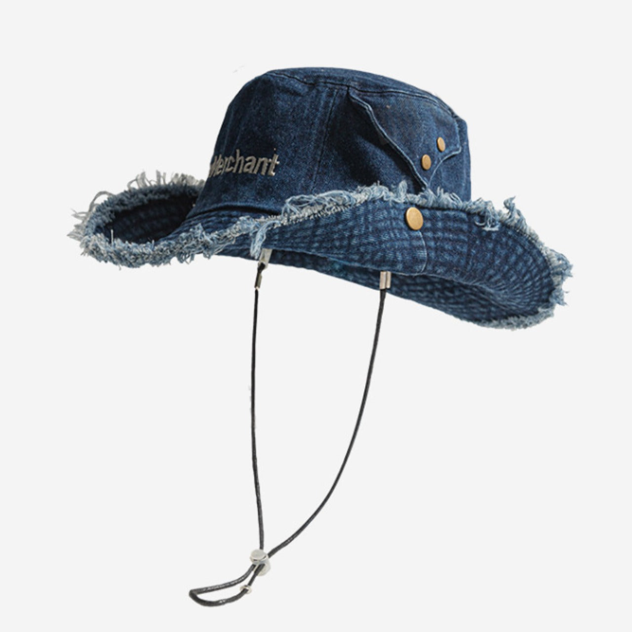 〇Fringe denim safari hat D0215