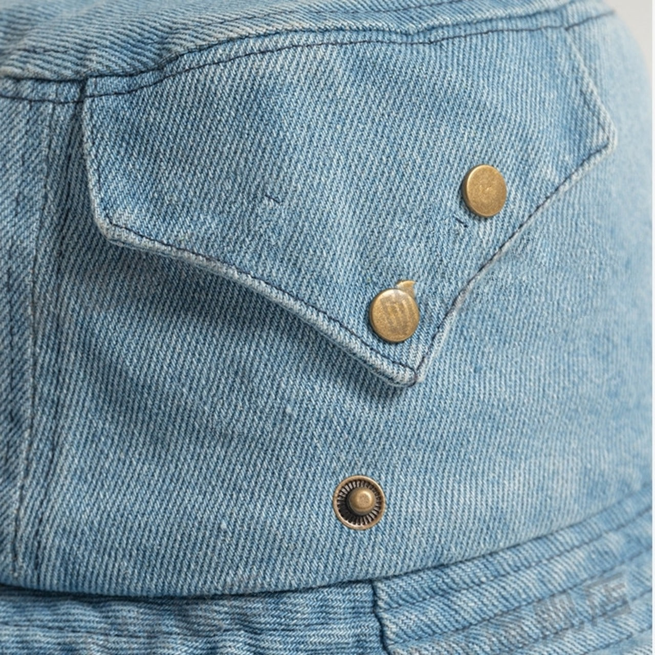 〇Fringe denim safari hat D0215
