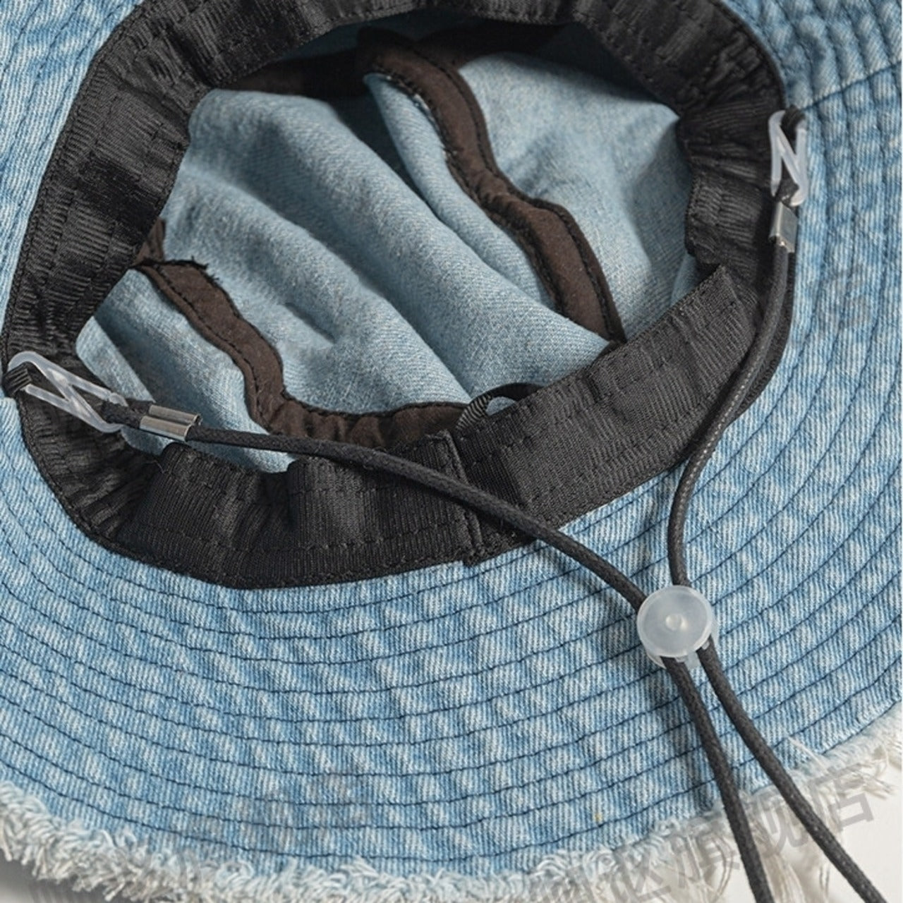 〇Fringe denim safari hat D0215