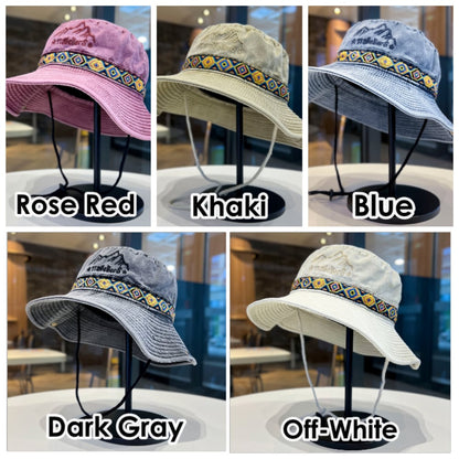 Western-style denim hat D0217