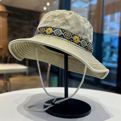 Western-style denim hat D0217