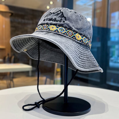 Western-style denim hat D0217