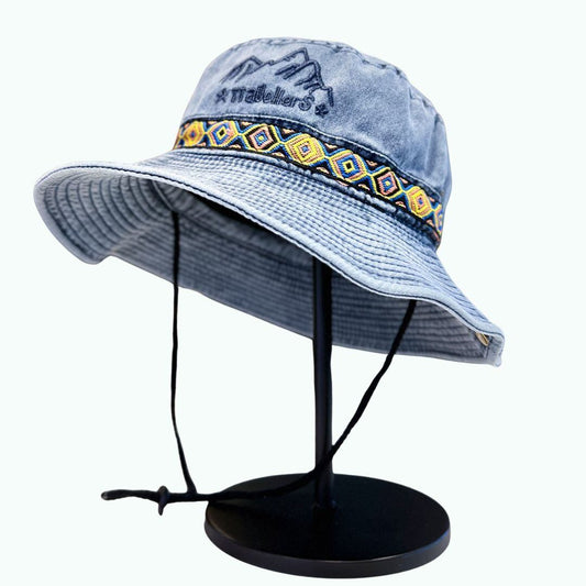 Western-style denim hat D0217