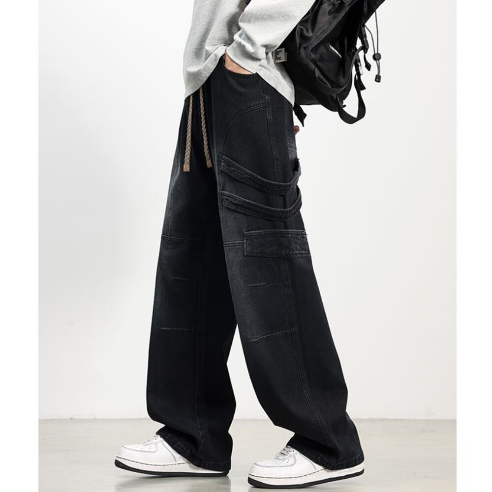 Wide-leg retro jeans D0223