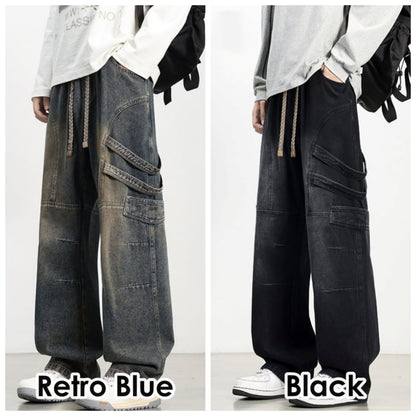 Wide-leg retro jeans D0223
