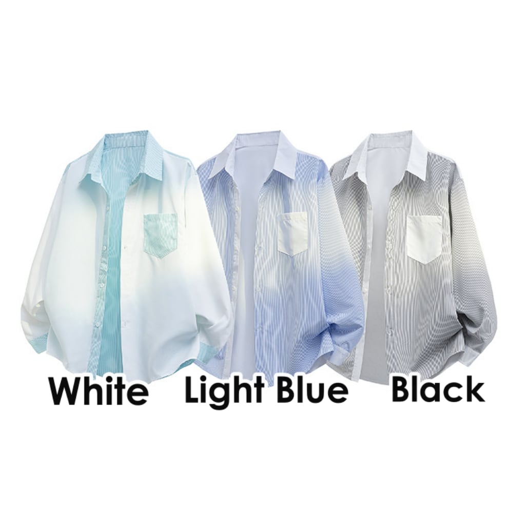 Striped long-sleeve shirt D0220