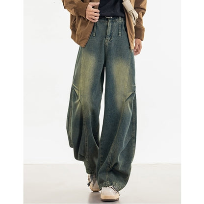 Retro Denim Curved Jeans D0222