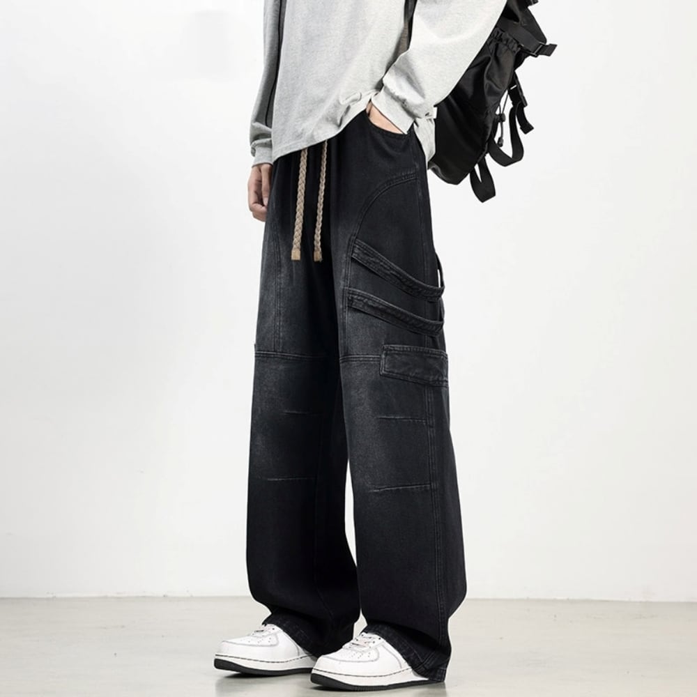 Wide-leg retro jeans D0223