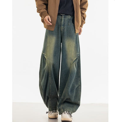 Retro Denim Curved Jeans D0222