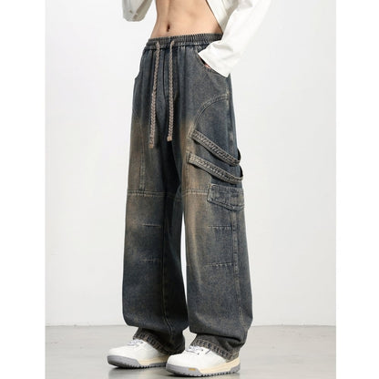 Wide-leg retro jeans D0223