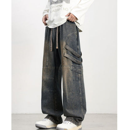 Wide-leg retro jeans D0223