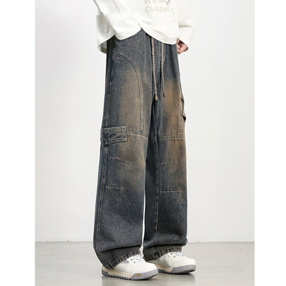 Wide-leg retro jeans D0223