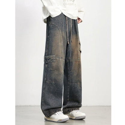 Wide-leg retro jeans D0223