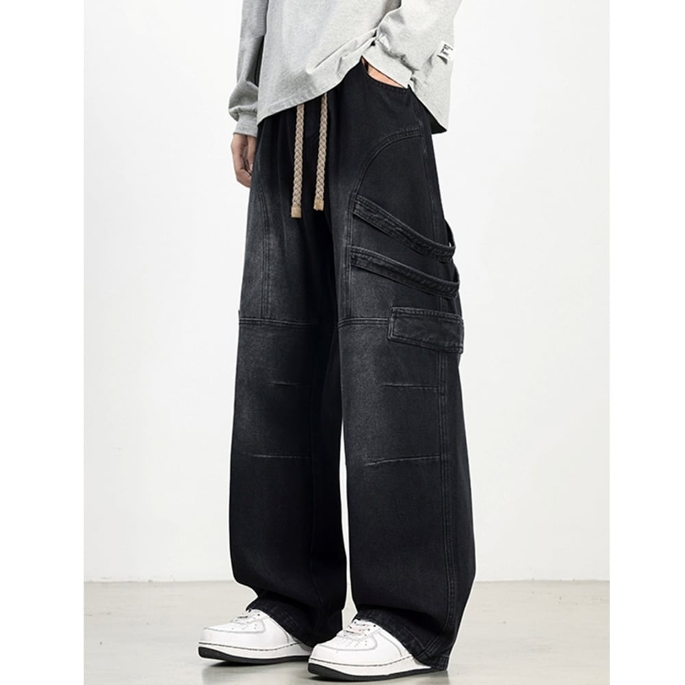 Wide-leg retro jeans D0223