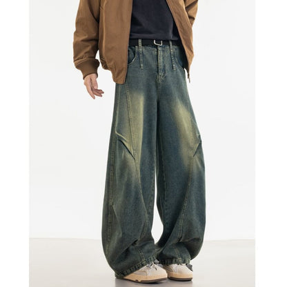 Retro Denim Curved Jeans D0222