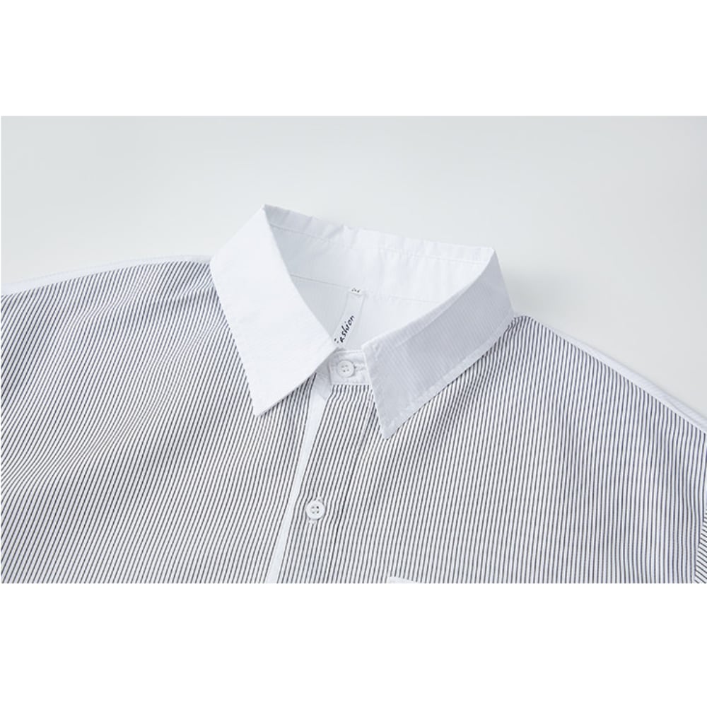 Striped long-sleeve shirt D0220