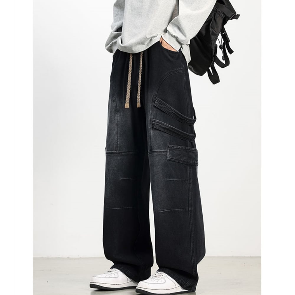 Wide-leg retro jeans D0223