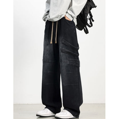 Wide-leg retro jeans D0223