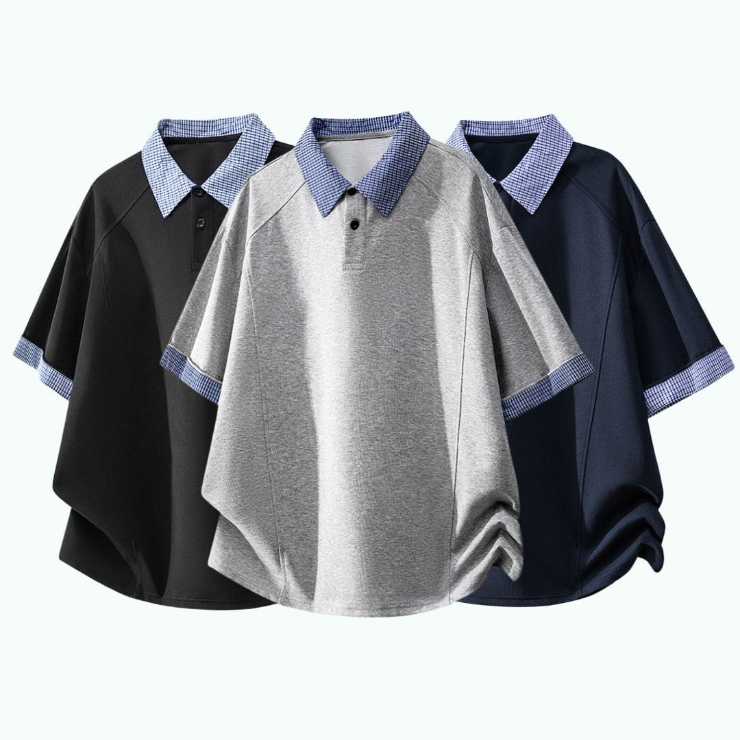 Checkered polo shirt D0226