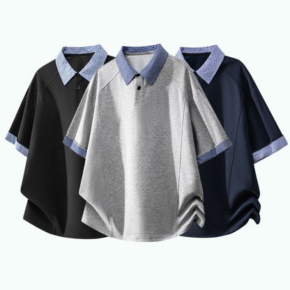 Checkered polo shirt D0226