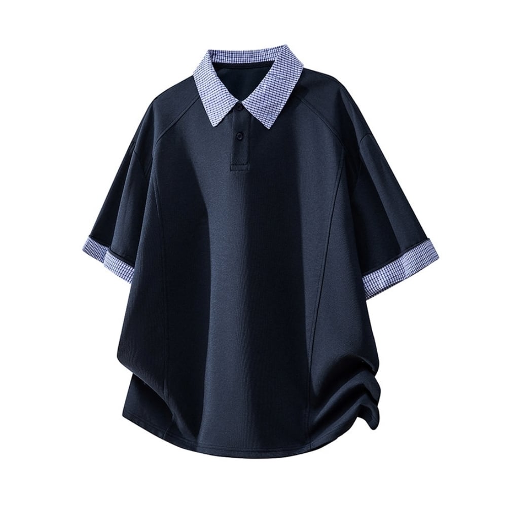 Checkered polo shirt D0226