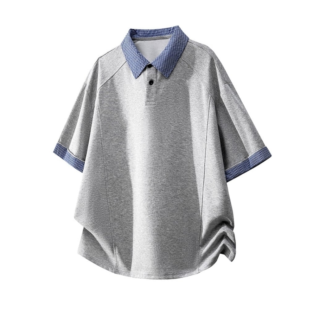 Checkered polo shirt D0226