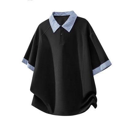Checkered polo shirt D0226