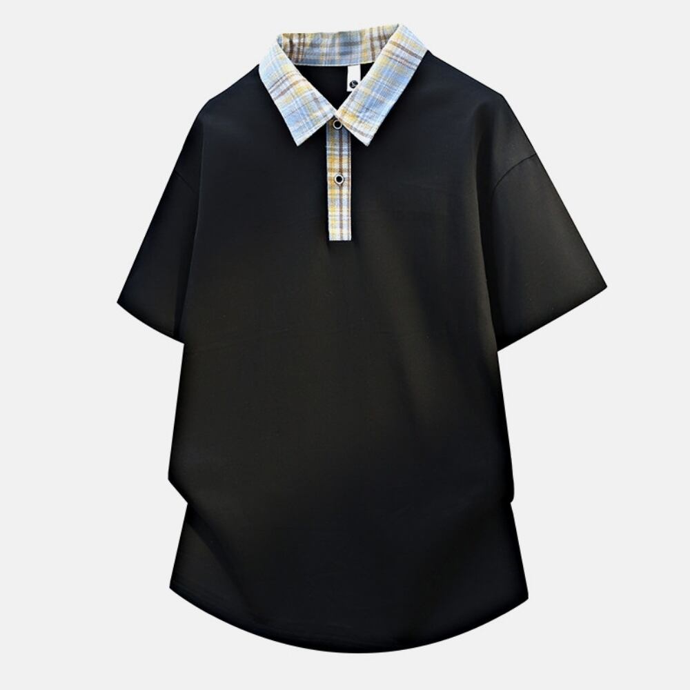 Fake Two-Piece Polo Shirt D0227