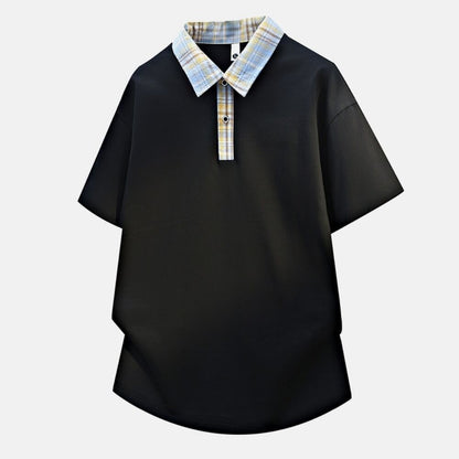 Fake Two-Piece Polo Shirt D0227
