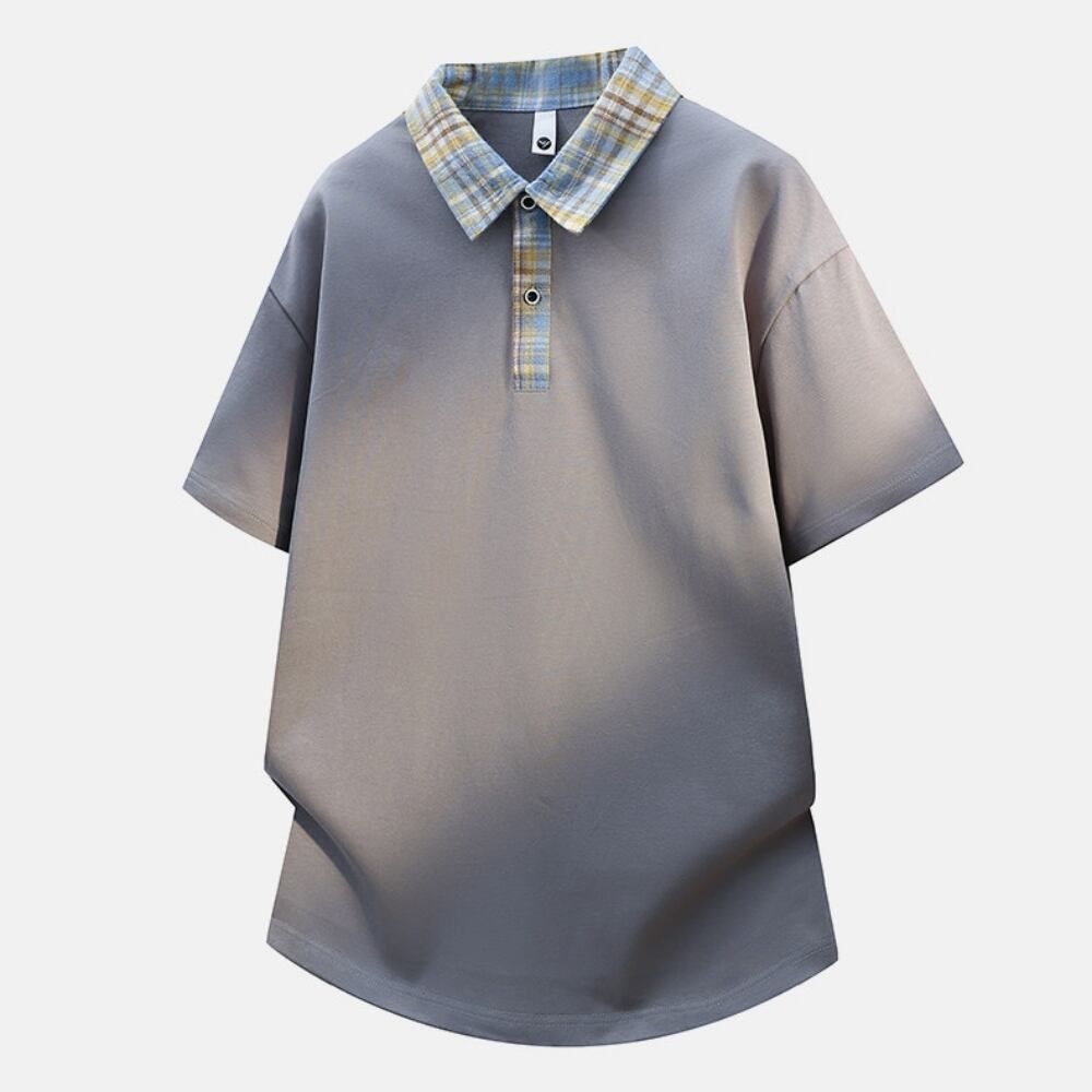 Fake Two-Piece Polo Shirt D0227